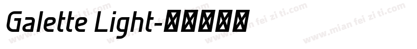 Galette Light字体转换